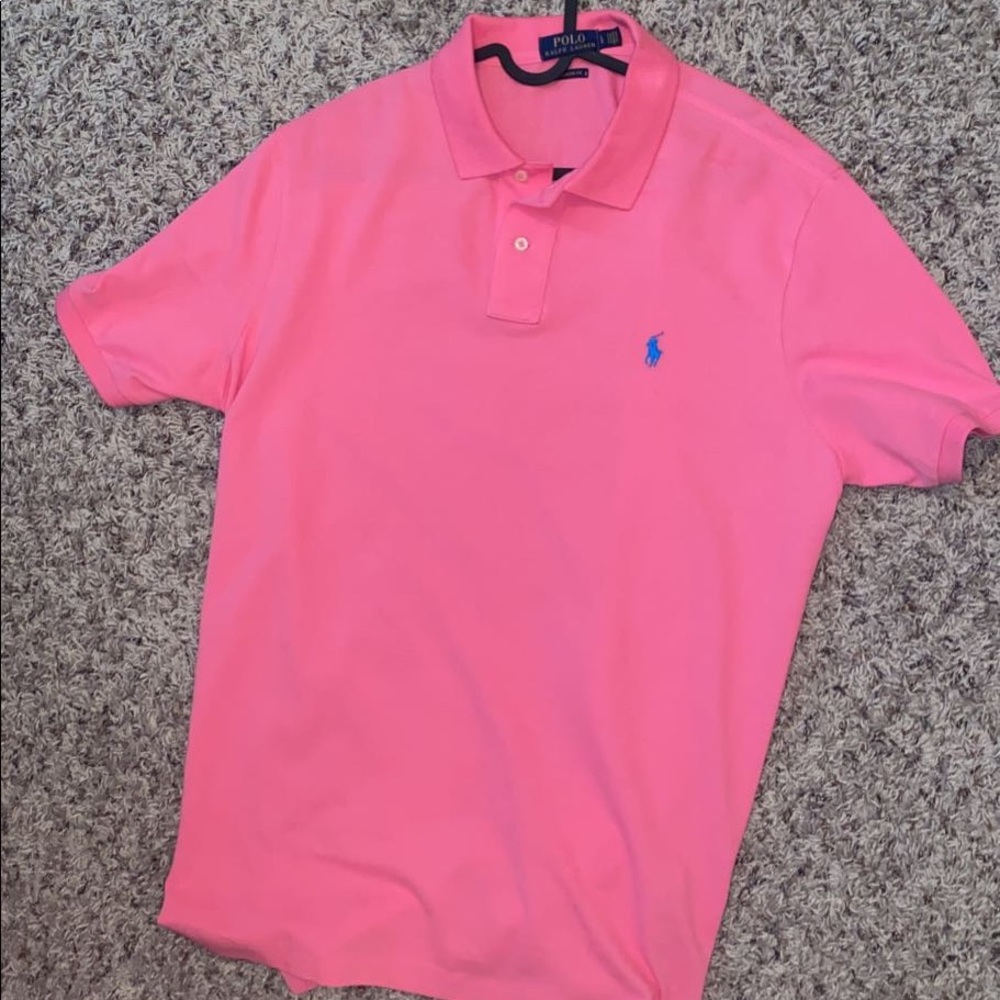 Classic Fit Pink Polo NWOT LG